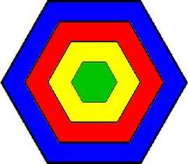 What is the name of a six-sided shape?